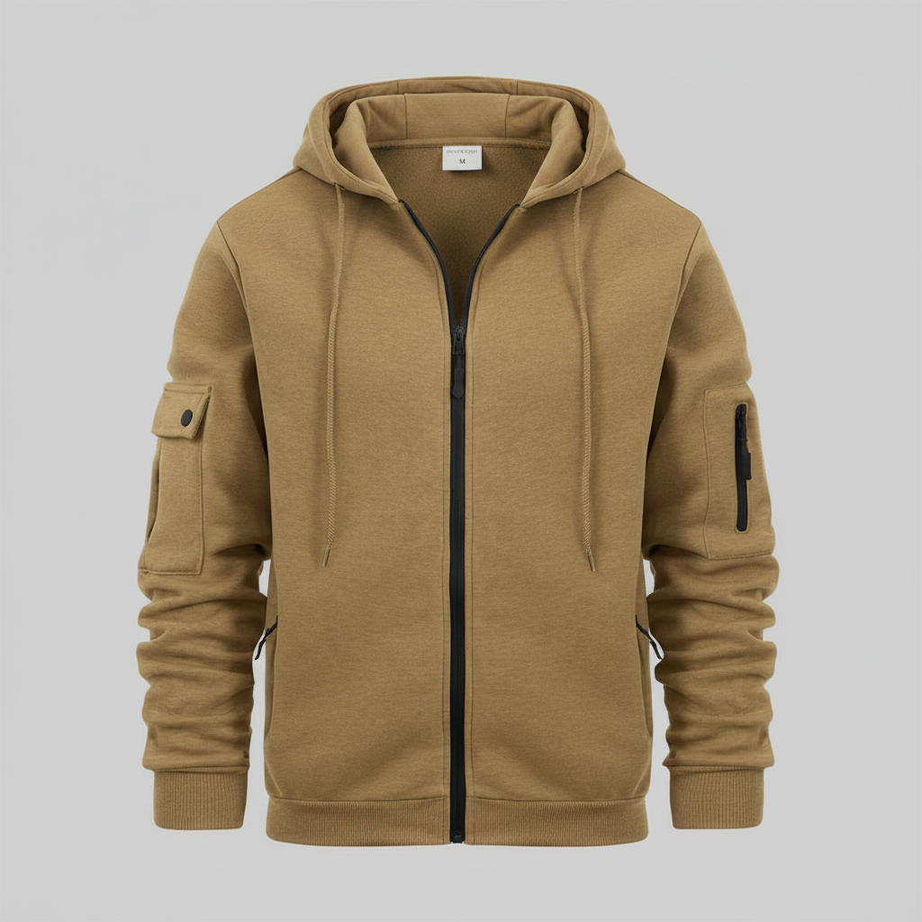 Herren Kapuzenpullover mit Reißverschluss | Utility Hoodie
