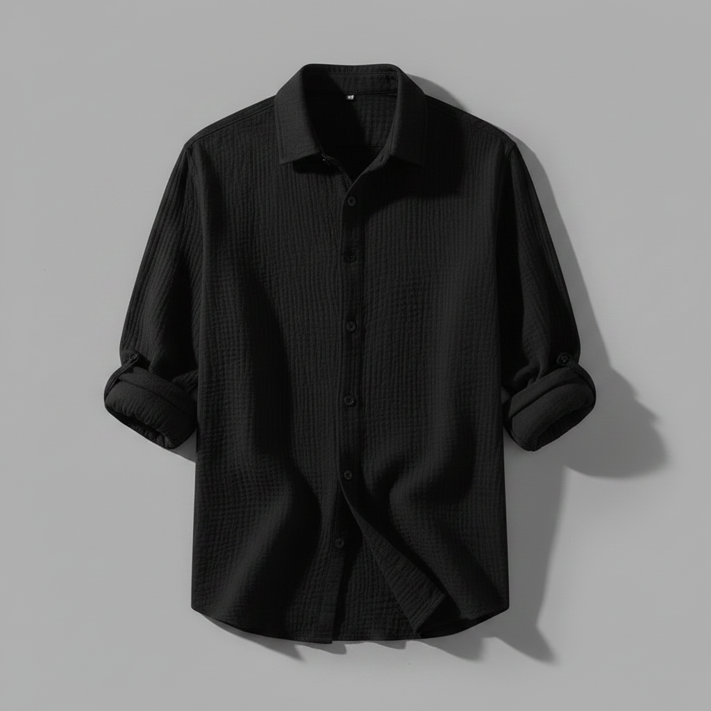 Lässiges Button Down Herrenhemd | Herren Hemden Langarm