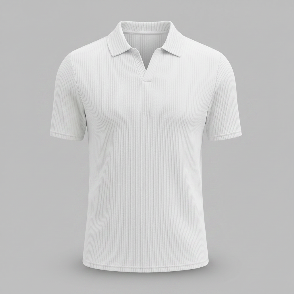 Waffelmuster Herren Poloshirt | Trendiges Poloshirt für Männer