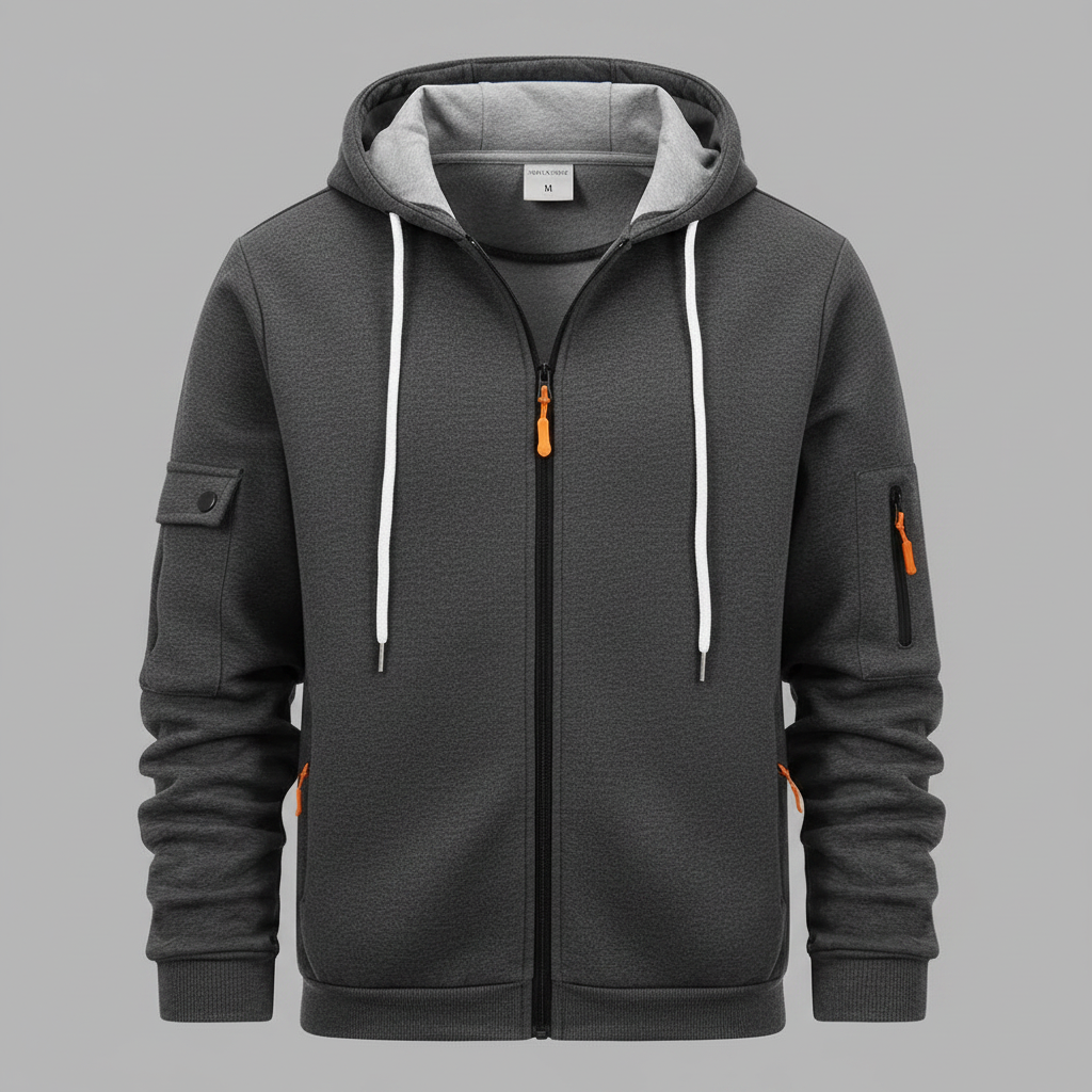 Herren Kapuzenpullover mit Reißverschluss | Utility Hoodie