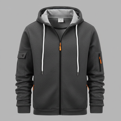 Herren Kapuzenpullover mit Reißverschluss | Utility Hoodie