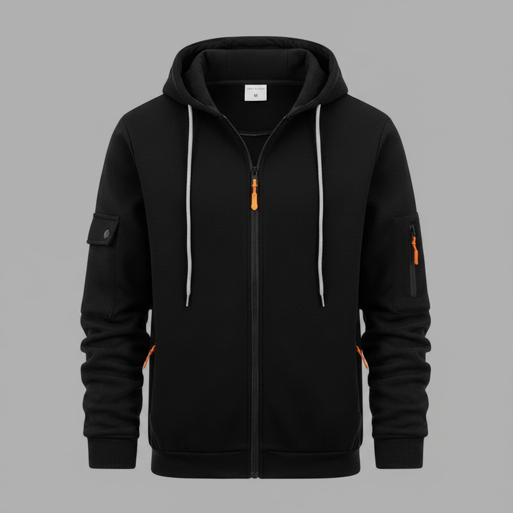 Herren Kapuzenpullover mit Reißverschluss | Utility Hoodie
