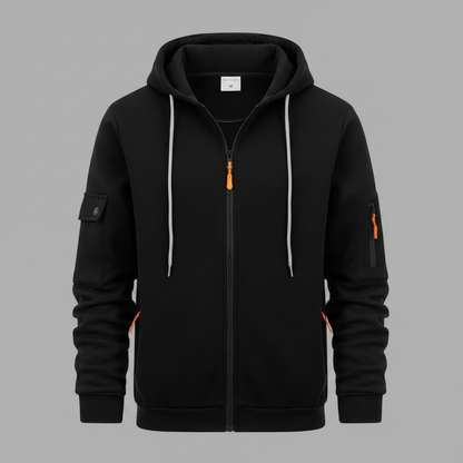 Herren Kapuzenpullover mit Reißverschluss | Utility Hoodie