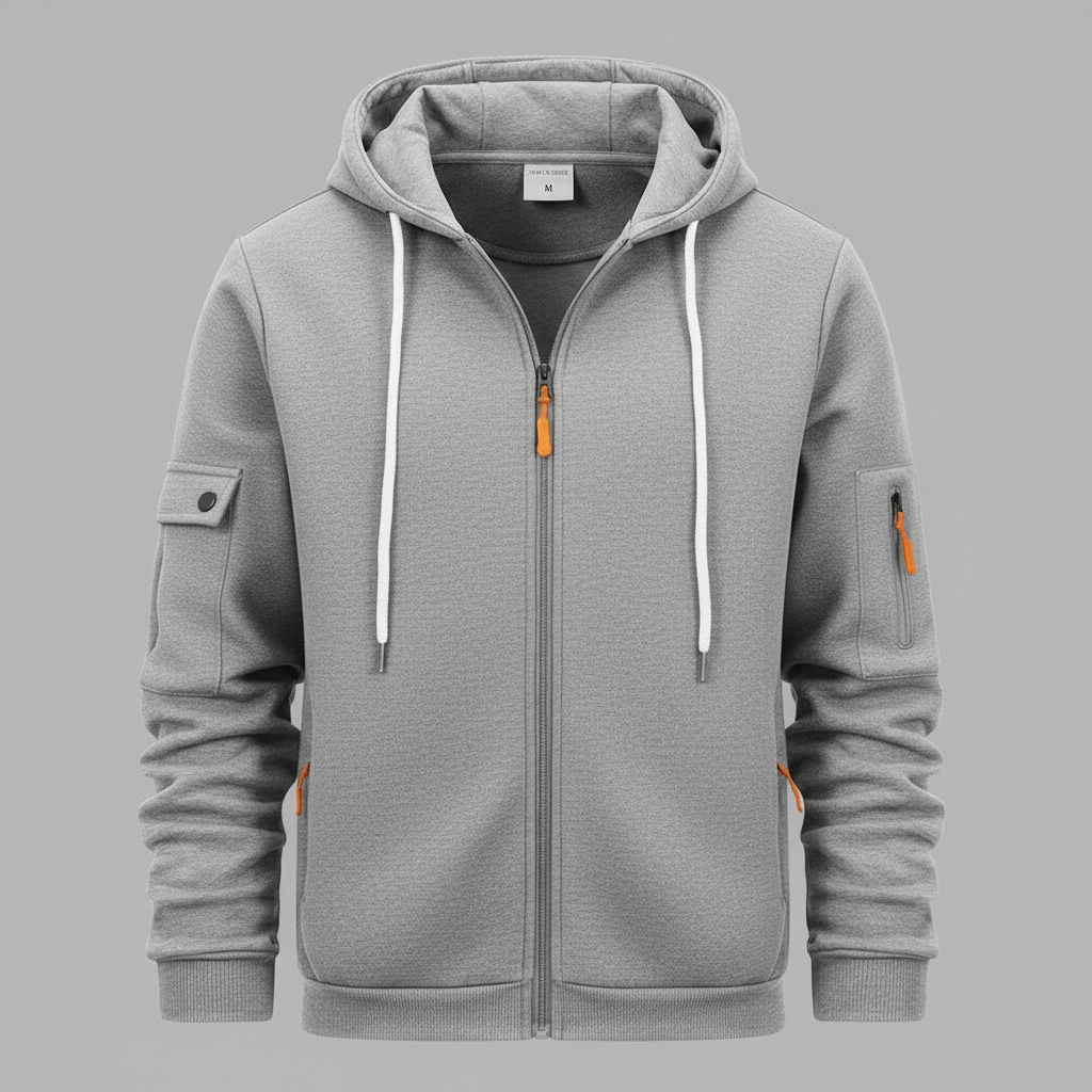 Herren Kapuzenpullover mit Reißverschluss | Utility Hoodie