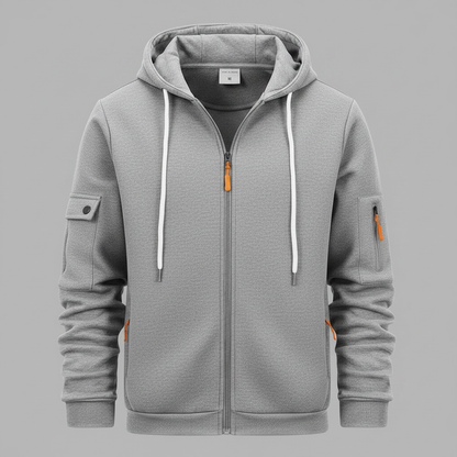 Herren Kapuzenpullover mit Reißverschluss | Utility Hoodie