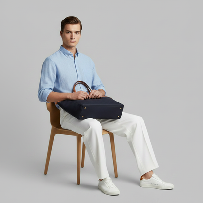 Herren Plissee Hose | Formale Gerade Geschnittene Hosen