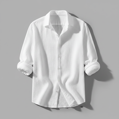 Lässiges Button Down Herrenhemd | Herren Hemden Langarm