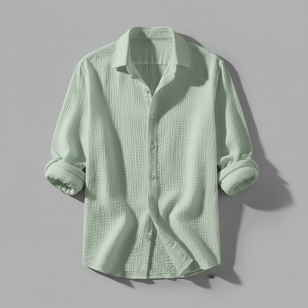 Lässiges Button Down Herrenhemd | Herren Hemden Langarm