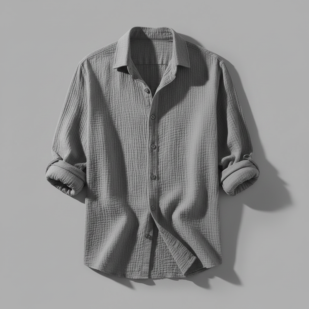 Lässiges Button Down Herrenhemd | Herren Hemden Langarm
