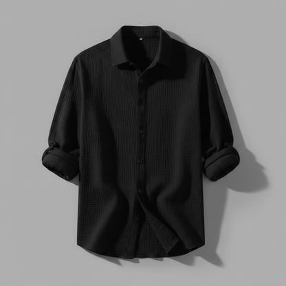 Lässiges Button Down Herrenhemd | Herren Hemden Langarm