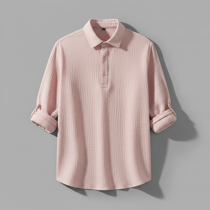 Lässiges Button Down Herrenhemd | Herren Hemden Langarm