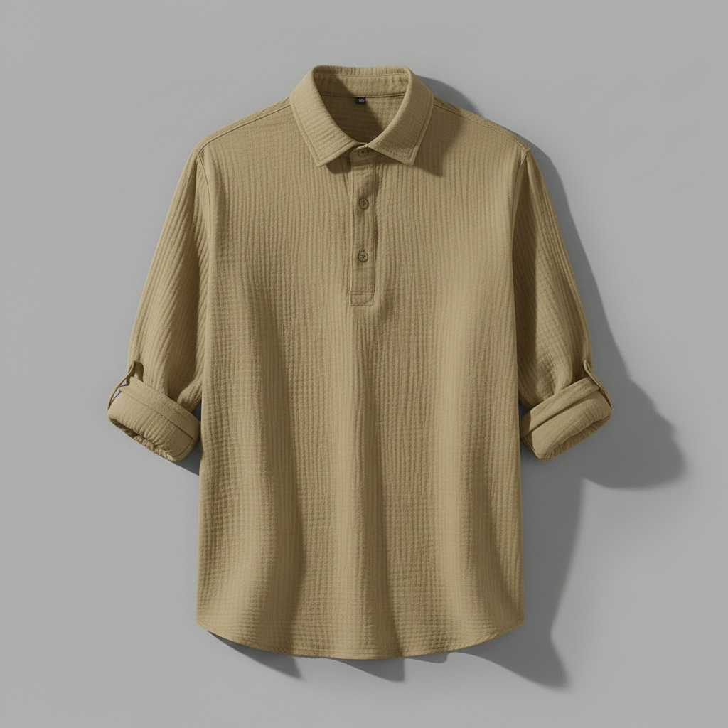 Lässiges Button Down Herrenhemd | Herren Hemden Langarm