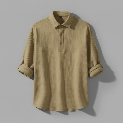 Lässiges Button Down Herrenhemd | Herren Hemden Langarm