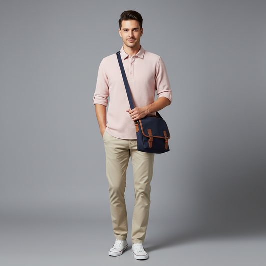 Lässiges Button Down Herrenhemd | Herren Hemden Langarm