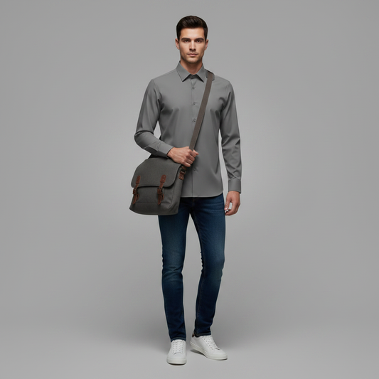 Samuel | Herren Langarmhemd Casual in Verschiedenen Größen