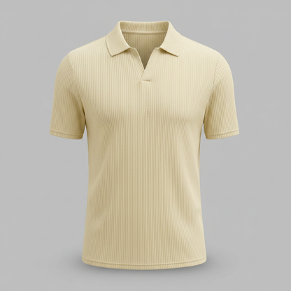 Waffelmuster Herren Poloshirt | Trendiges Poloshirt für Männer