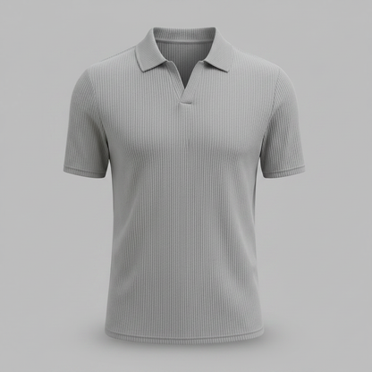 Waffelmuster Herren Poloshirt | Trendiges Poloshirt für Männer