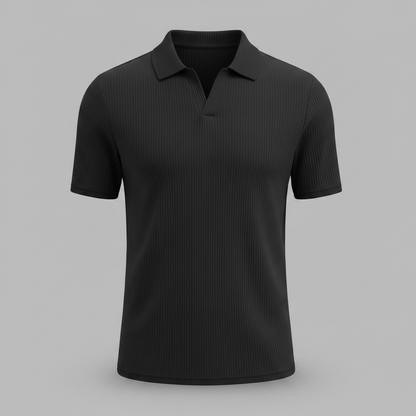 Waffelmuster Herren Poloshirt | Trendiges Poloshirt für Männer