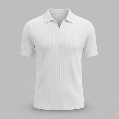 Waffelmuster Herren Poloshirt | Trendiges Poloshirt für Männer